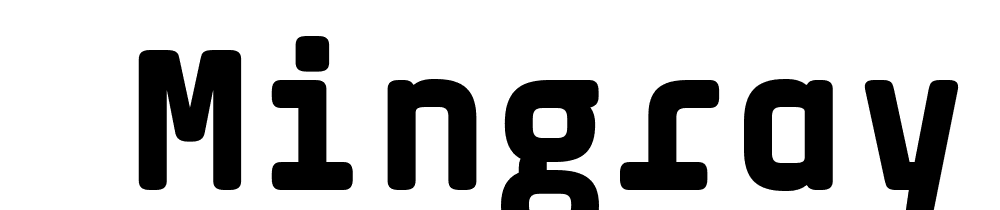  DEMO Mingray Mono Bold font family download free