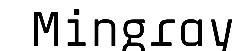  DEMO Mingray Mono Lt Regular font family download free