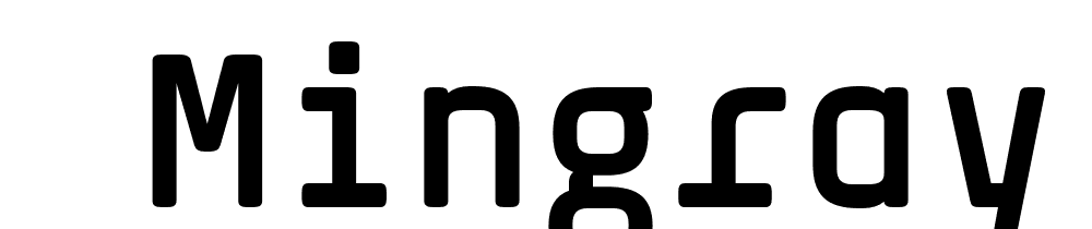  DEMO Mingray Mono Regular font family download free