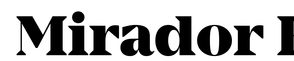  DEMO Mirador Heavy Regular font family download free