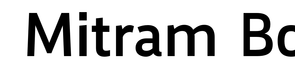  DEMO Mitram Bold Regular font family download free