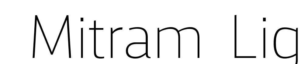  DEMO Mitram Light Regular font family download free