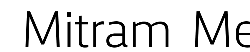  DEMO Mitram Medium Regular font family download free