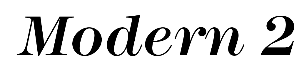  DEMO Modern 216 Italic font family download free