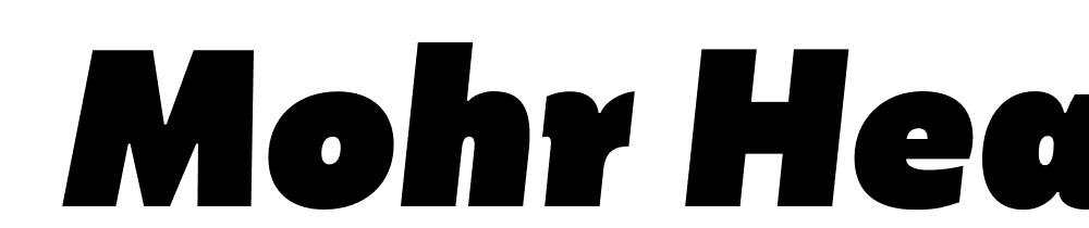  DEMO Mohr Heavy It Regular font family download free