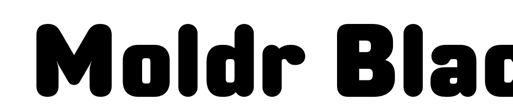  DEMO Moldr Black Regular font family download free