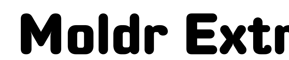  DEMO Moldr Extra Bold Regular font family download free