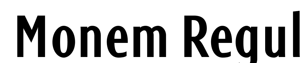  DEMO Monem Regular font family download free