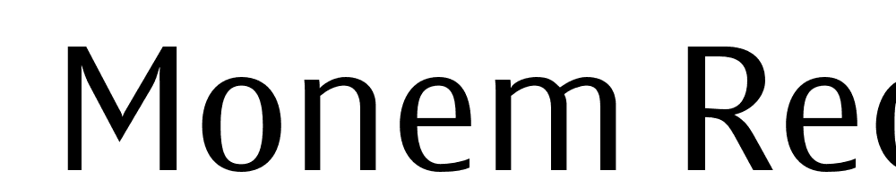  DEMO Monem Regular font family download free