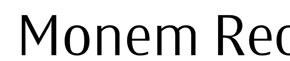  DEMO Monem Regular font family download free