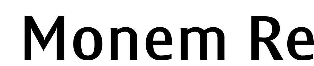  DEMO Monem Regular font family download free