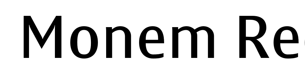  DEMO Monem Regular font family download free