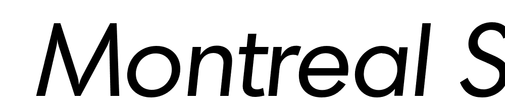  DEMO Montreal Serial Italic font family download free