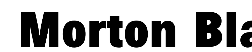  DEMO Morton Black Regular font family download free