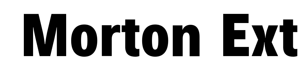  DEMO Morton Extra Bold Regular font family download free