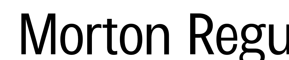  DEMO Morton Regular font family download free