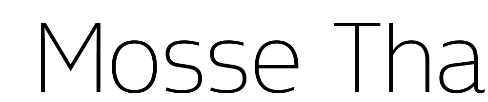  DEMO Mosse Thai Light Regular font family download free