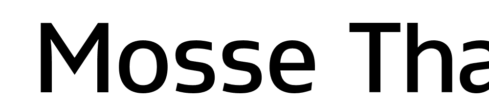  DEMO Mosse Thai Medium Regular font family download free