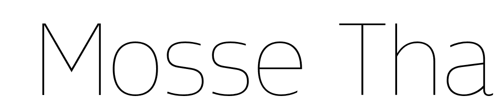  DEMO Mosse Thai Thin Regular font family download free