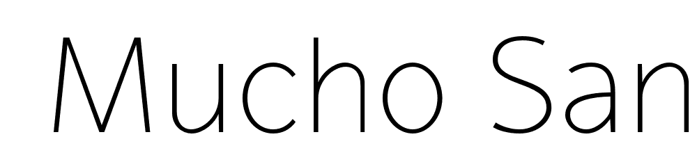  DEMO Mucho Sans Thin Regular font family download free