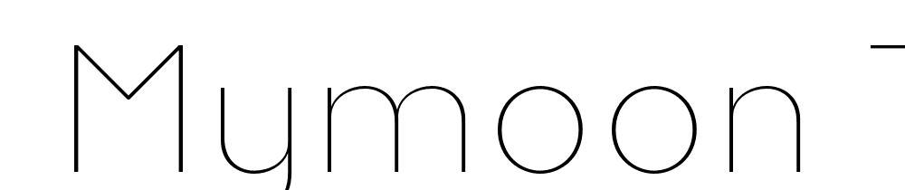  DEMO Mymoon Thin Regular font family download free