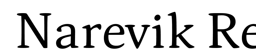  DEMO Narevik Regular font family download free