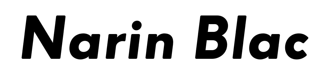  DEMO Narin Black Italic font family download free