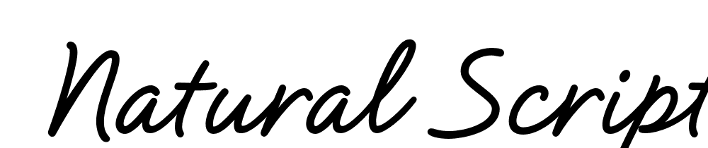  DEMO Natural Script Bold Regular font family download free