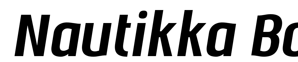  DEMO Nautikka Bold Italic Regular font family download free