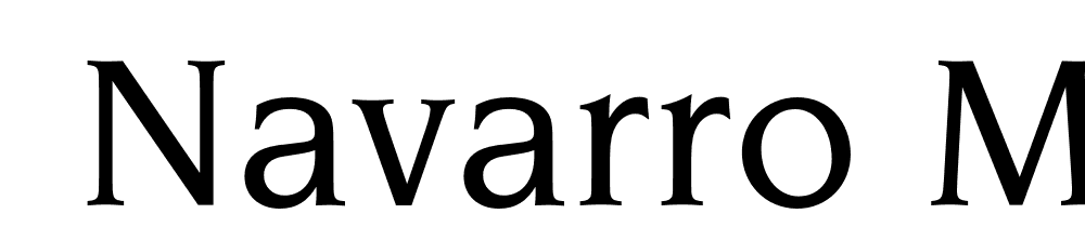  DEMO Navarro Med Regular font family download free