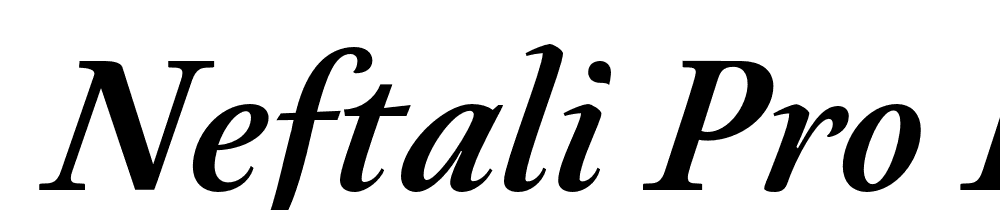  DEMO Neftali Pro Regular Book Italic font family download free