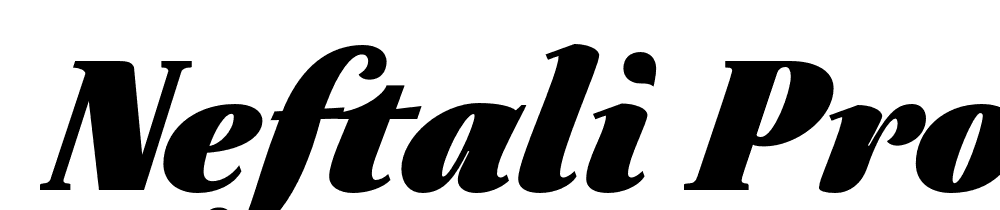  DEMO Neftali Pro Regular ExtraBold Bold Italic font family download free