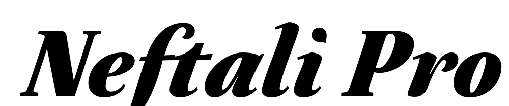  DEMO Neftali Pro Regular ExtraBold Italic font family download free