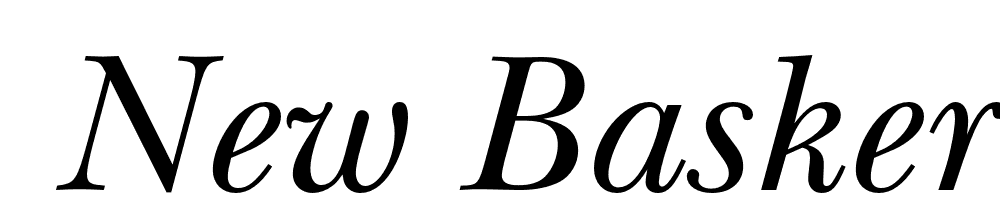  DEMO New Baskerville FS Italic font family download free