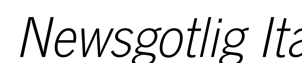  DEMO NewsGotLig Italic font family download free