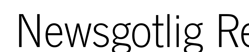  DEMO NewsGotLig Regular font family download free