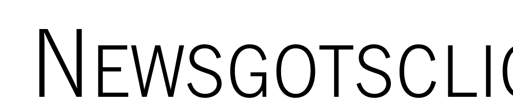  DEMO NewsGotSCLig Regular font family download free