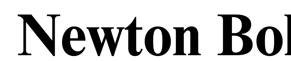  DEMO Newton Bold font family download free