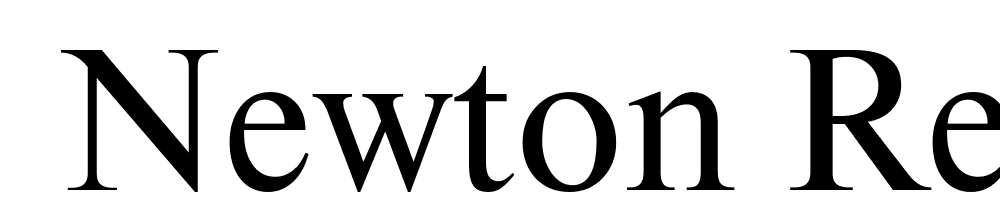  DEMO Newton Regular font family download free