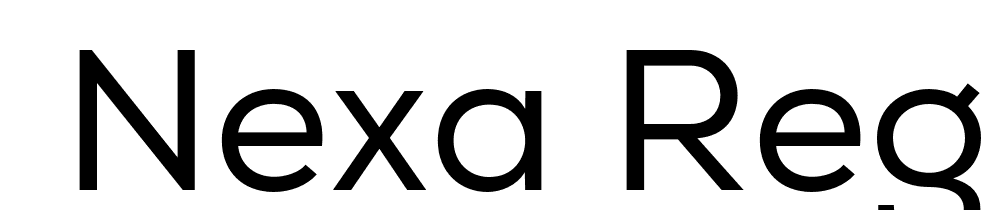  DEMO Nexa Regular font family download free