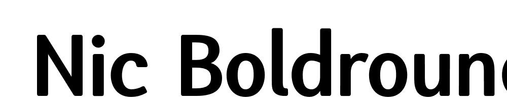  DEMO Nic BoldRounded Regular font family download free