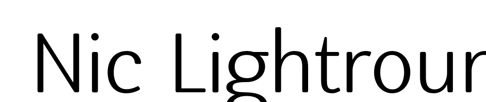  DEMO Nic LightRounded Regular font family download free