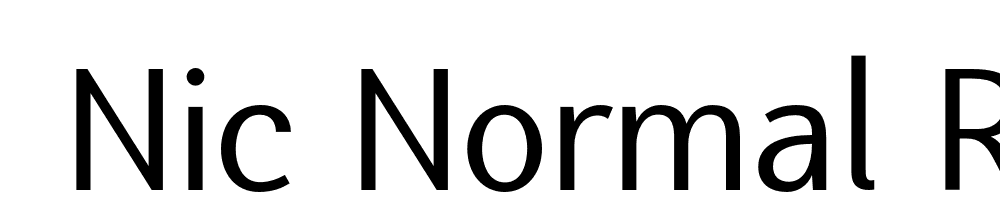  DEMO Nic Normal Regular font family download free