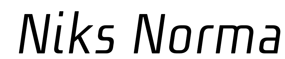  DEMO Niks Normal Italic font family download free