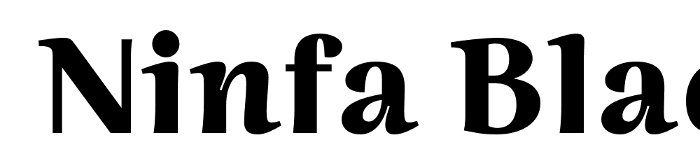  DEMO Ninfa Black font family download free