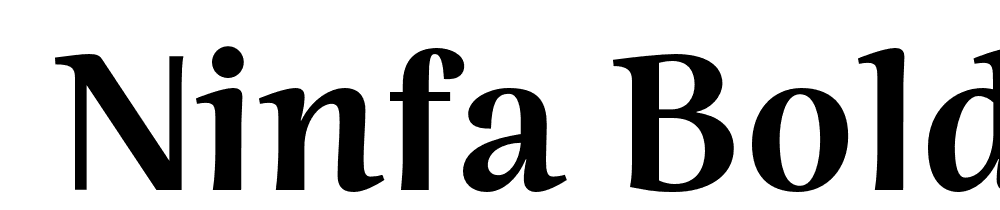  DEMO Ninfa Bold font family download free