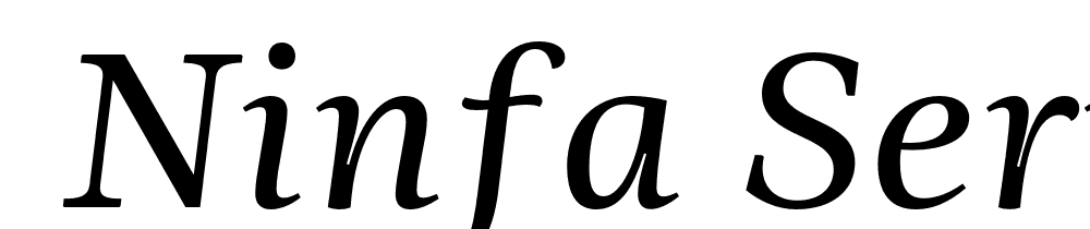  DEMO Ninfa Serif Italic font family download free