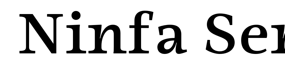  DEMO Ninfa Serif SemiBold Regular font family download free