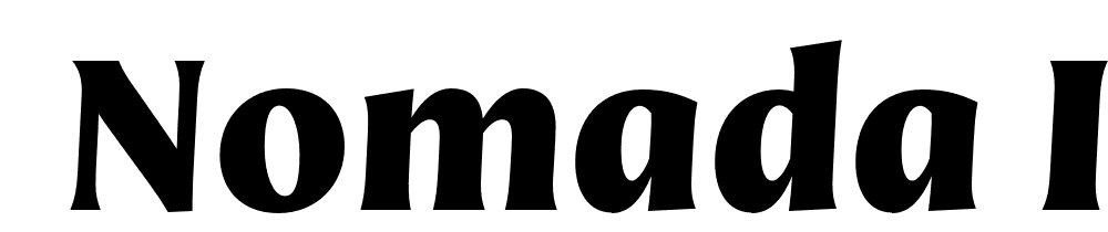  DEMO Nomada Incise Black Italic font family download free