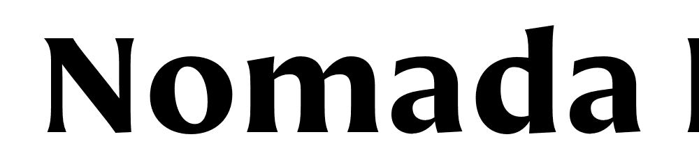  DEMO Nomada Incise Bold font family download free